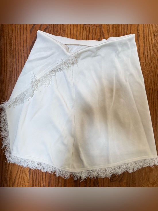 Lucy Paris Dresses & Skirts - Lucy Paris Fringe Cream, Mini Skirt Lined Size Small